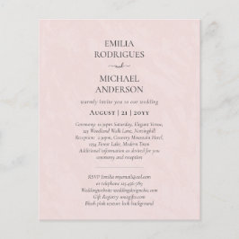 Flyer Convites de casamento Espanhóis - BILINGUAL Orçame