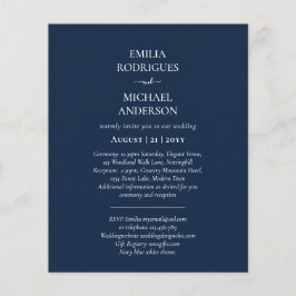 Flyer Convites de casamento Espanhóis - BILINGUAL Orçame