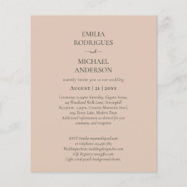 Flyer Convites de casamento Espanhóis - BILINGUAL Orçame