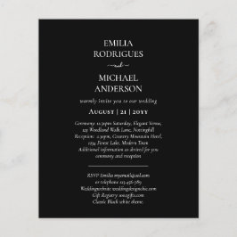 Flyer Convites de casamento Espanhóis - BILINGUAL Orçame