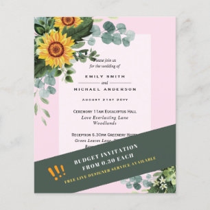 Flyer CONVITES DE CASAMENTO MAIS BARATOS Girassóis Eucal