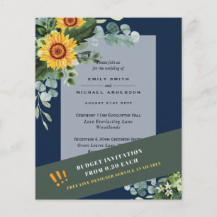 Flyer CONVITES DE CASAMENTO MAIS BARATOS Girassóis Eucal