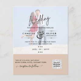 FLYER CONVITES DE CÓDIGO QR PARA CASAMENTO COM DIGITALIZ