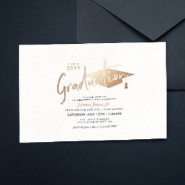 Flyer Convites de Festa de formatura Mínima Simples de O