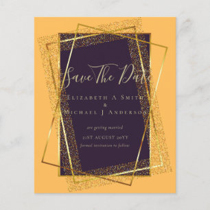 Flyer CONVITES ORÇAMENTAIS À BASE DE LÂMINAS Douradas