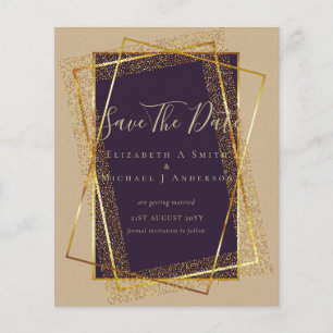 Flyer CONVITES ORÇAMENTAIS À BASE DE LÂMINAS Douradas