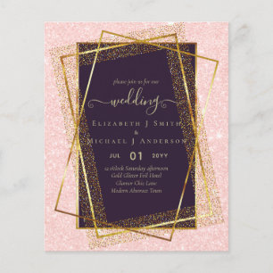 Flyer CONVITES ORÇAMENTAIS À BASE DE LÂMINAS Douradas