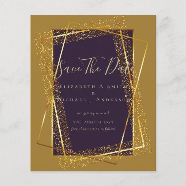 Flyer CONVITES ORÇAMENTAIS À BASE DE LÂMINAS Douradas (Frente)