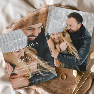 Flyer Convites para Casamento de Fotografias Orçamentá