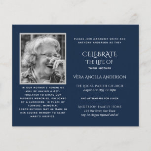 Flyer CONVITES PARA Celebração de Vida COM FOTO DE BAIXO