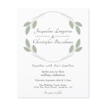 Convocações para Casamento Eucalyptus Russo do Orç