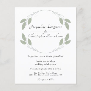 Flyer Convocações para Casamento Eucalyptus Russo do Orç