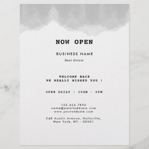 Flyer Cor branca e preto profissional