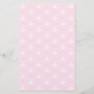 Flyer Cor damasco rosa pálido bonito com branco