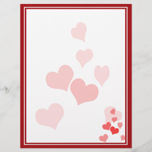 Flyer Corações Pequenos (Adicione Seu Texto E Cor De F