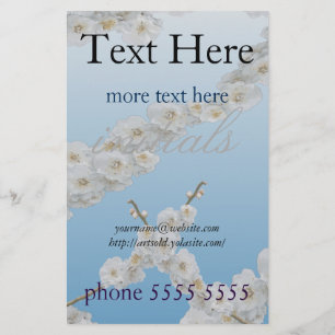 Flyer Coreia Cherry Blossoms White