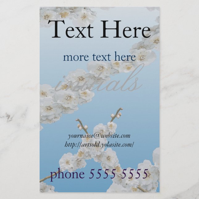 Flyer Coreia Cherry Blossoms White (Verso)