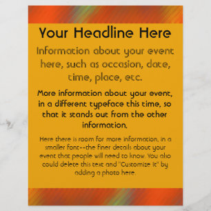 Flyer Cores brilhantes