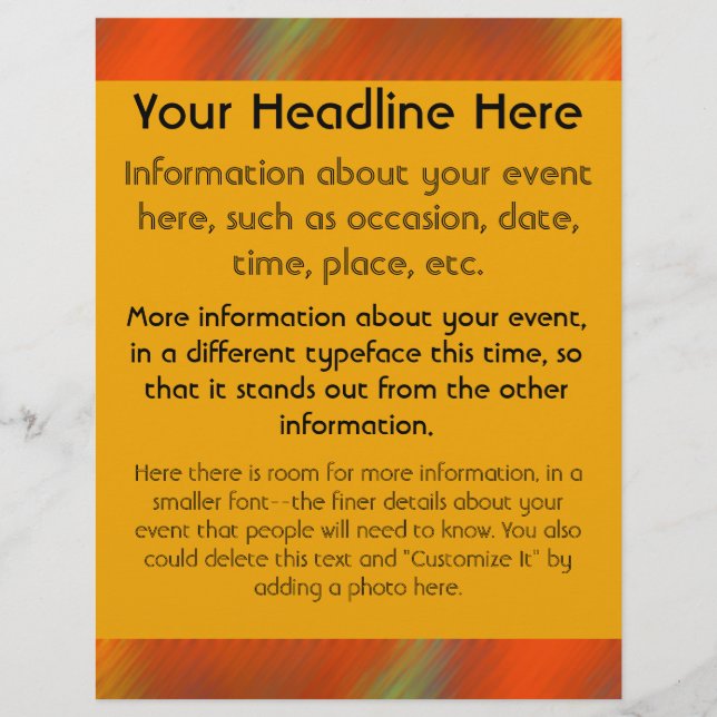 Flyer Cores brilhantes (Frente)