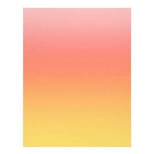Flyer Cores simples - Amarelo a Rosa Mistura