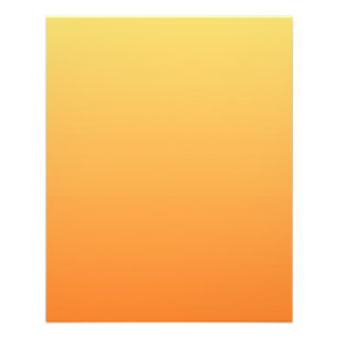 Flyer Cores simples - Amarelo claro e laranja