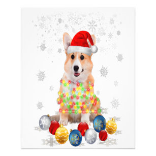 Flyer Corgi Dog Christmas Light Decor Xmas Pajamas Pj