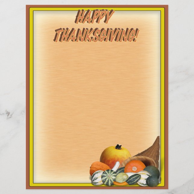 Flyer Cornucopia com Chall Gourds (Frente)