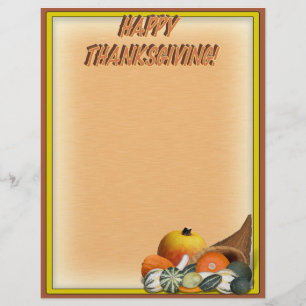 Flyer Cornucópia com Gourdes de Queda