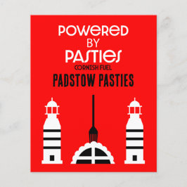 Flyer Cornwall Cornish Pasties Comida Inglesa