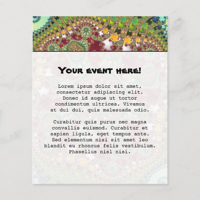 Flyer Coronel - Fractal (Frente)