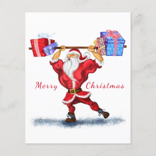 Flyer Corpo de Papai Noel com Presentes de Natal