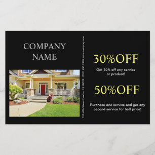 Flyer Corretor de imóveis de remodelação Home da