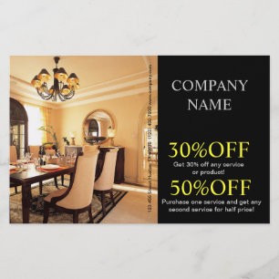 Flyer Corretor de imóveis Home do designer de interiore