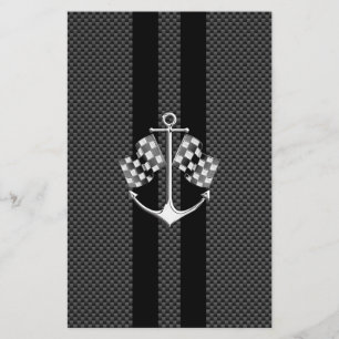 Flyer Corrida de Barcos Náutica em Estilo de Fibra de C