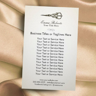 Flyer Cortador de Cabelo Tesoura Antiga Salão de Cabelo 