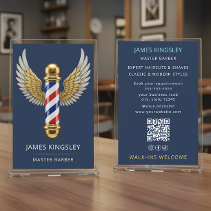 Flyer Corte de Cabelo com Haste de Barbeiro de Luxo Barb