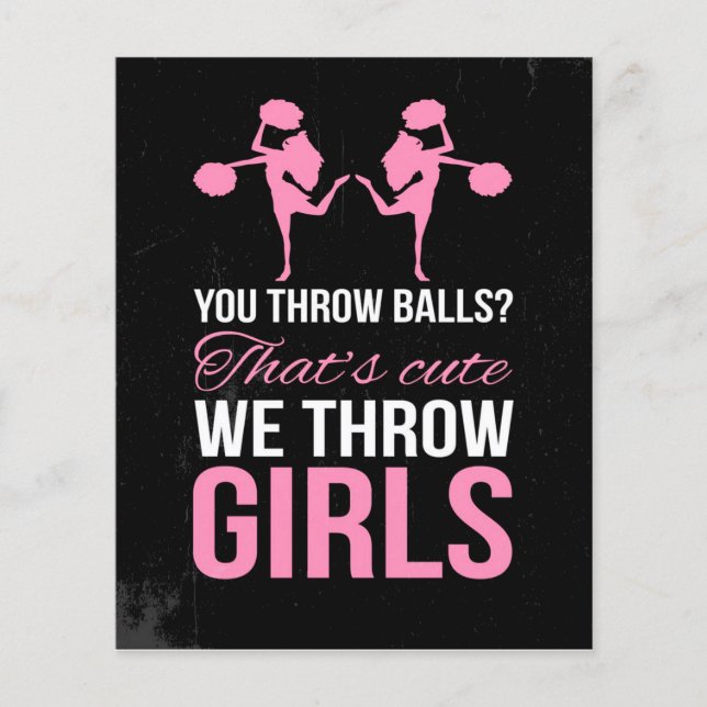 Flyer COTAÇÃO DE CHEERLEADY FUNNY | Cuada De Corte (Frente)