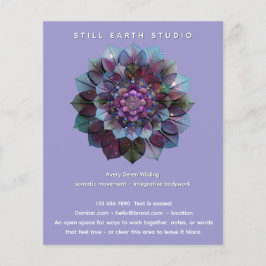 Flyer Council of Leaves | Mandala Art P&B