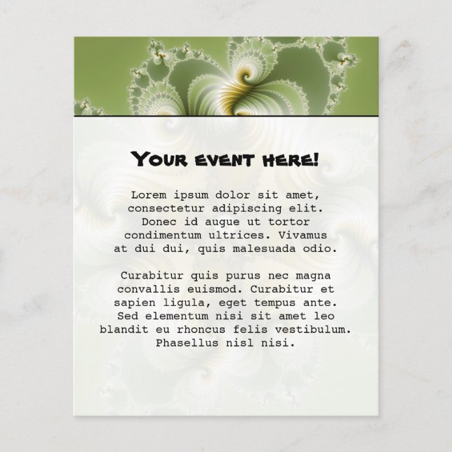 Flyer Country Fayre - Arte Fractal (Frente)