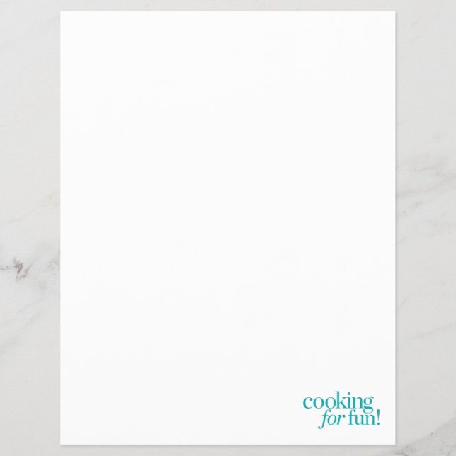 Flyer Cozinhar Para Divertimento (Frente)