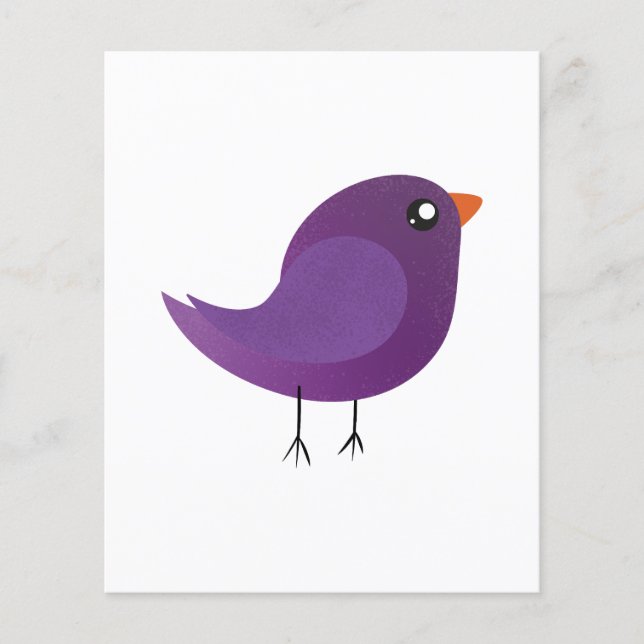 Flyer Crianças, passarinho fofo (Frente)