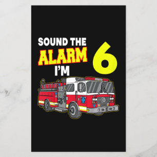 Flyer Crianças Som Alarm Im 6 Crianças Bombeiros