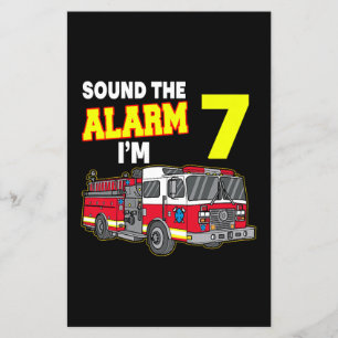 Flyer Crianças Som Alarm Im 7 Crianças Bombeiros