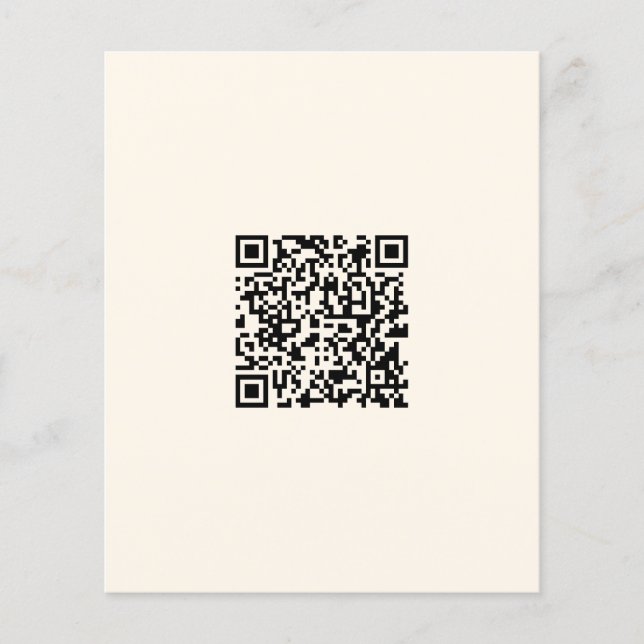 Flyer Crie Instantaneamente um Código QR | Branco Esmaec (Frente)