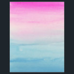 Flyer Crie Seu Próprio Ombro Cor-De-Rosa E Azul<br><div class="desc">Lave com gradiente de aquarelas de cores rosa claro e azul. Personalize-o adicionando seu próprio texto e/ou imagem!</div>