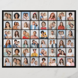 Flyer Crie Sua Própria Colagem de 48 Fotos