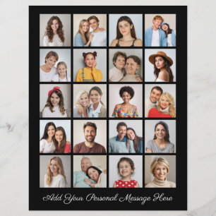 Flyer Crie sua própria colagem de fotos 20 adicione sua 