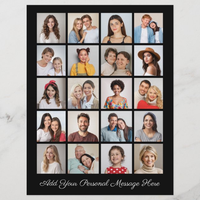 Flyer Crie sua própria colagem de fotos 20 adicione sua  (Frente)