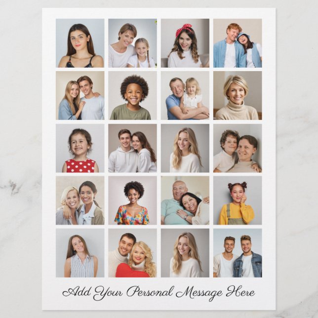 Flyer Crie sua própria colagem de fotos 20 adicione sua  (Frente)