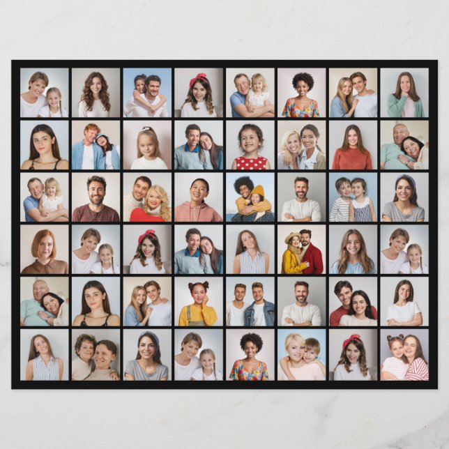 Flyer Crie Sua Própria Colagem De Fotos 48 (Frente)